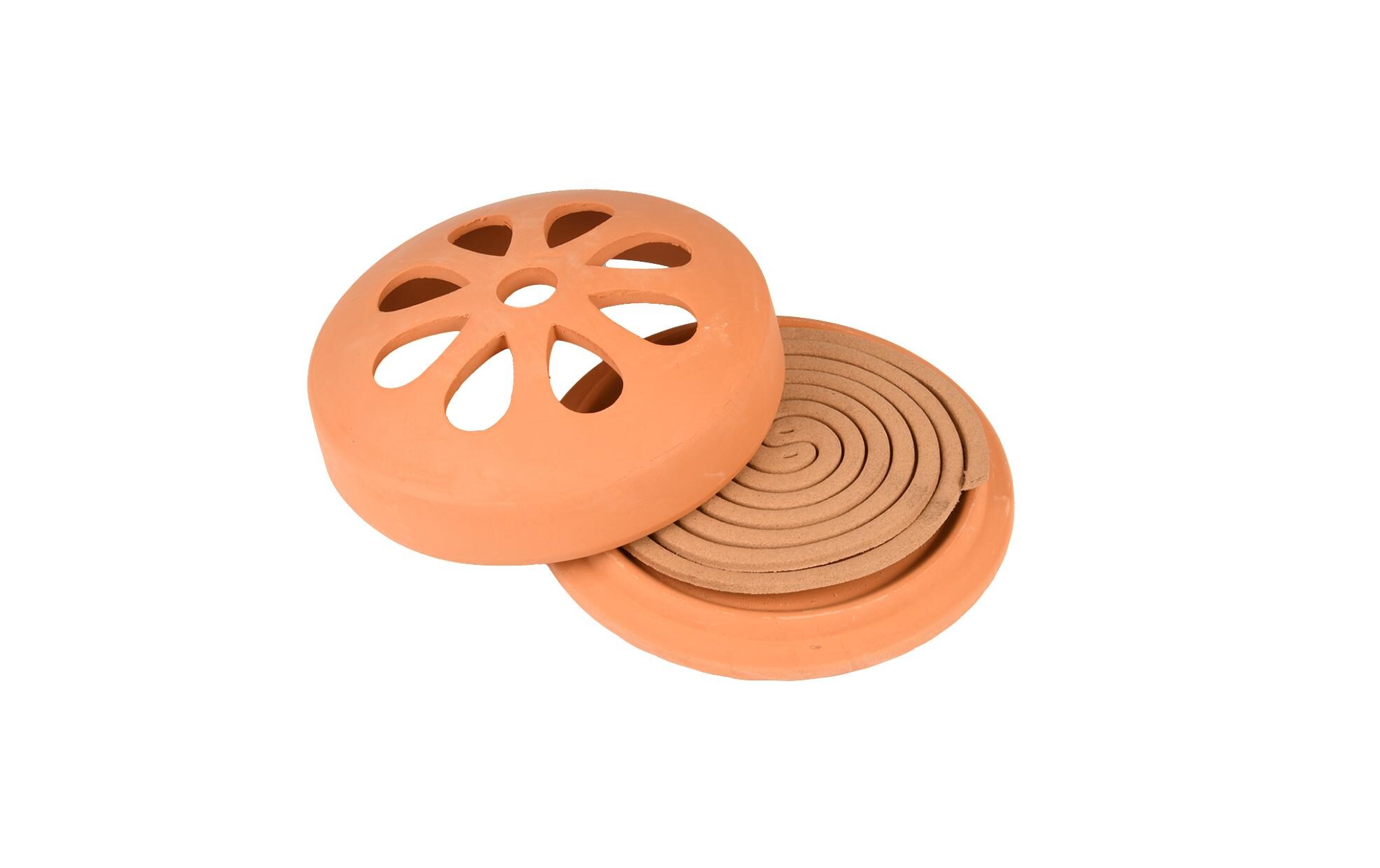 Insektenabwehr Citronella Spiralen in TerrakottaCitronella Räucherspirale
