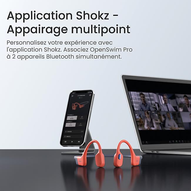 SHOKZ - CASQUE A CONDUCTION OSSEUSE OPENSWIM PRO