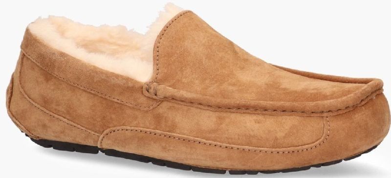 UGG - Ascot Slipper - Pantoffel - Bruin - Suède - Rubber Zool