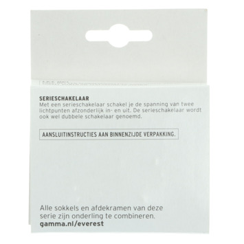 GAMMA Denali Serieschakelaar Wit