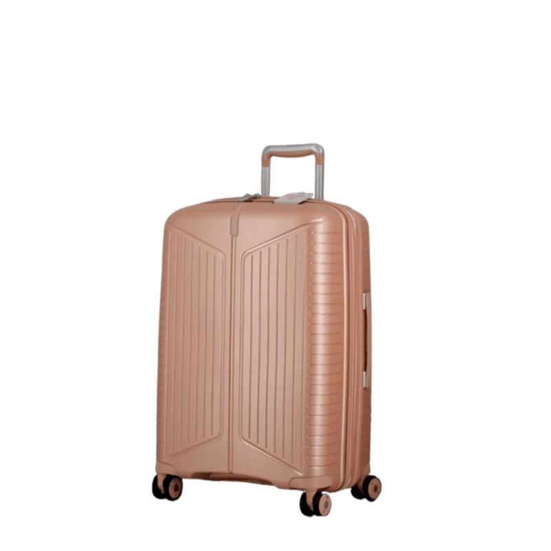 Valise rigide extensible Évaé 66 cm Rose Pale