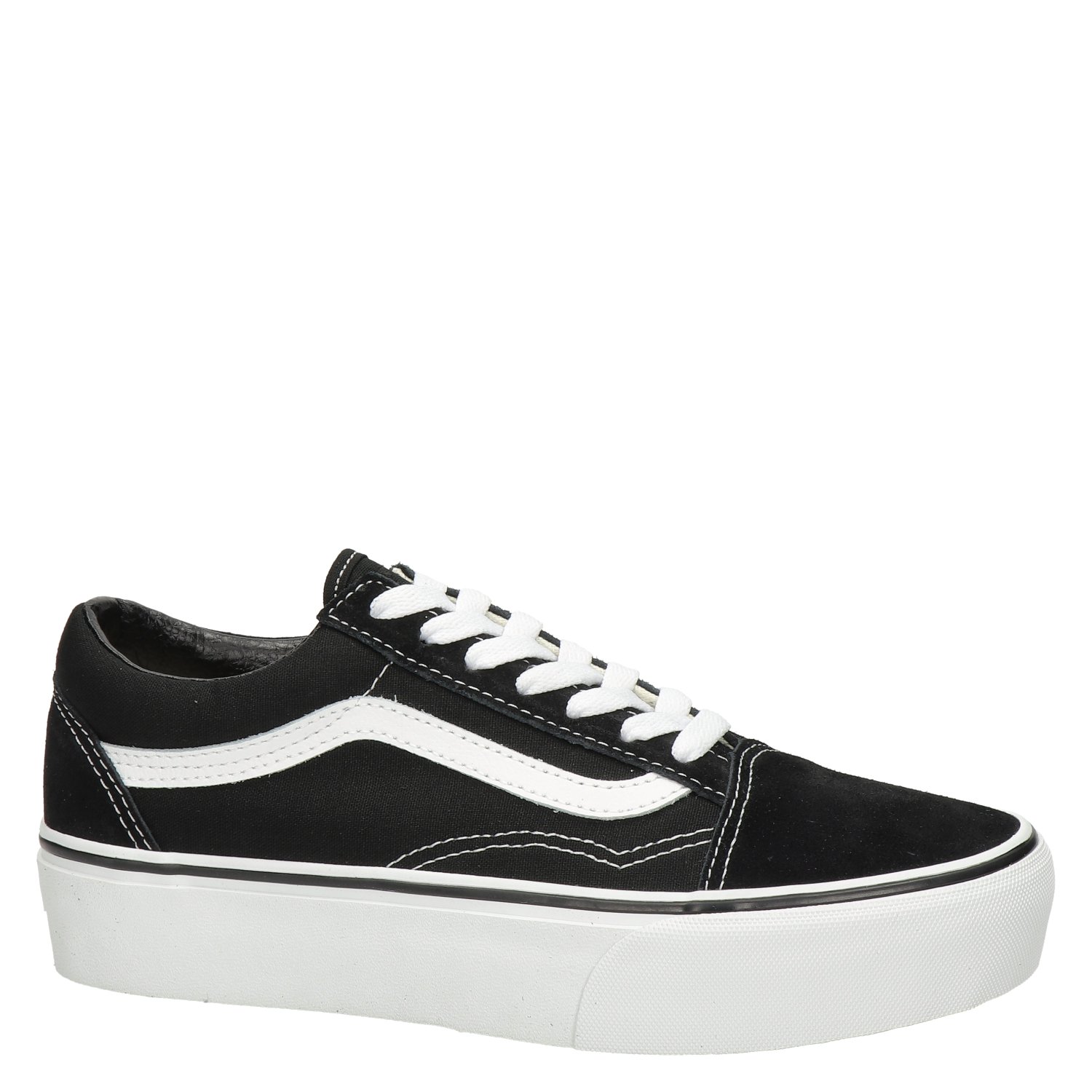 UA Old Skool Platform dames sneaker Vans Zwart