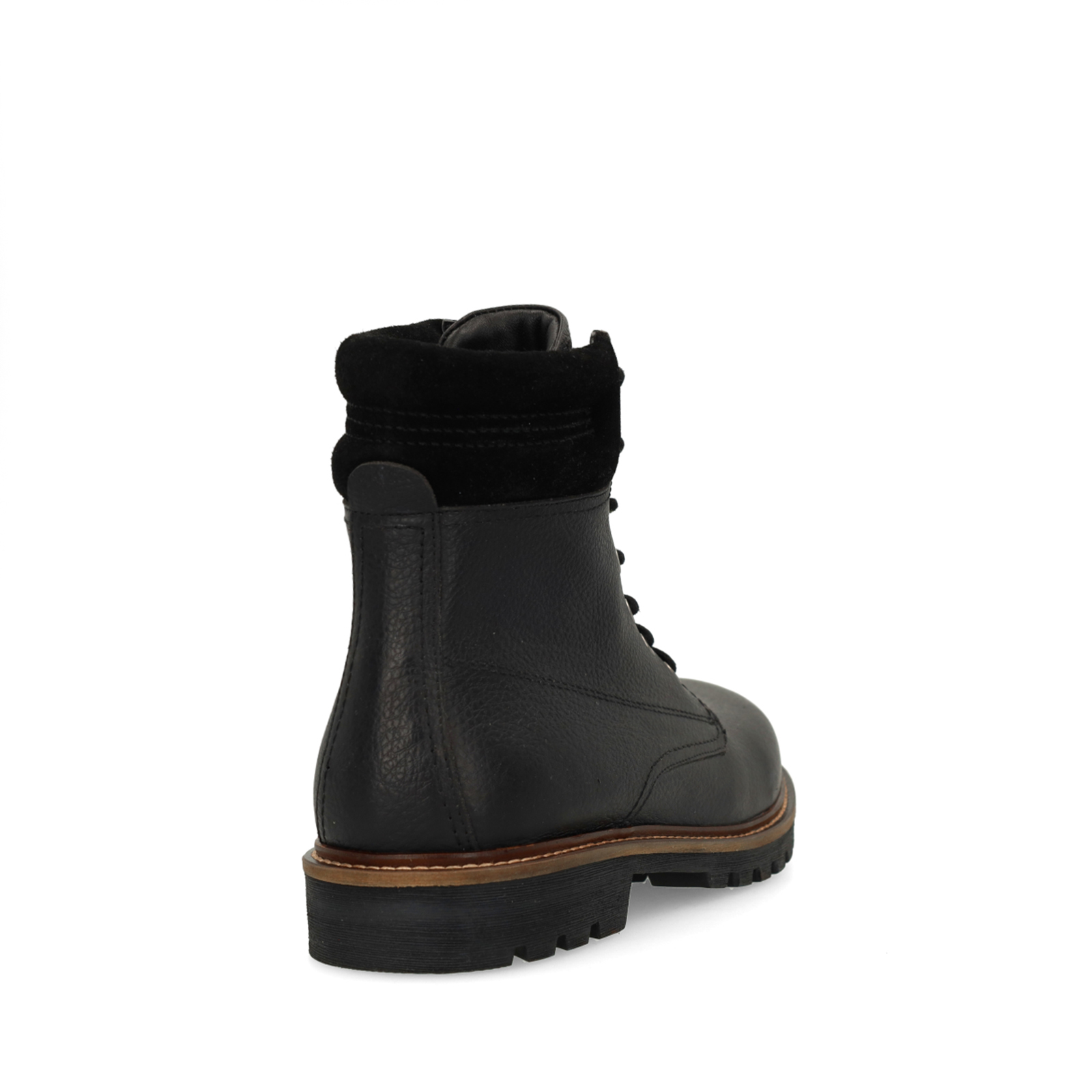 Zwarte leren veterboots