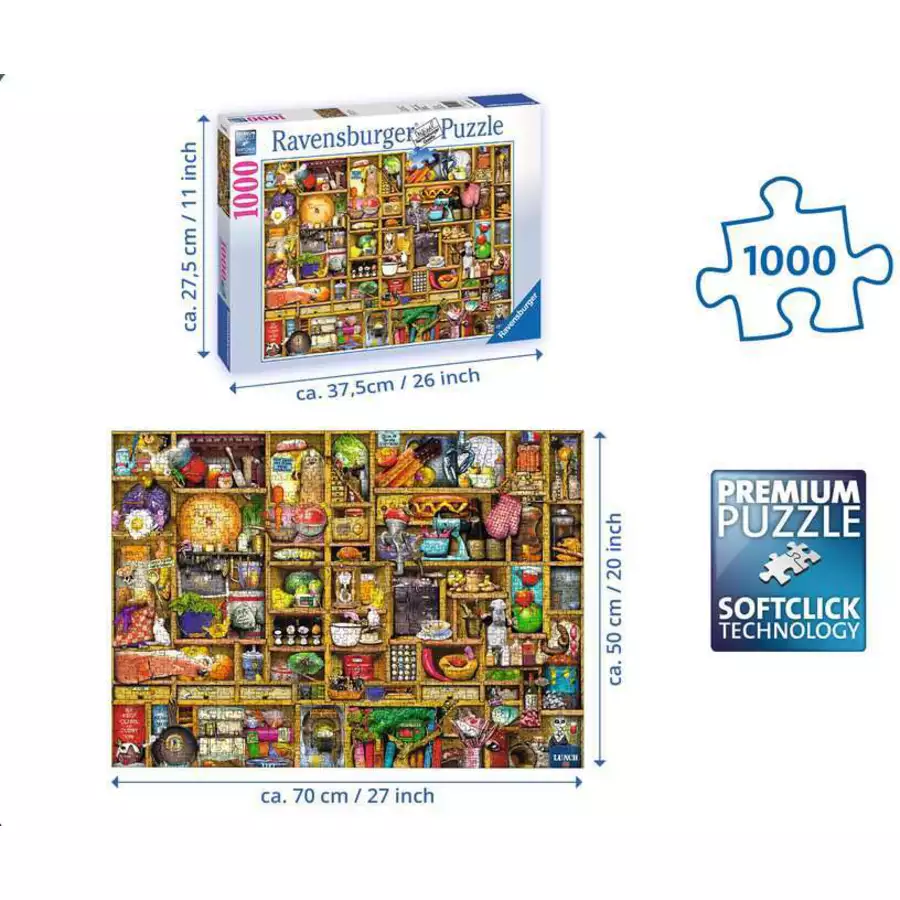 Ravensburger Kurioses Küchenregal bunt