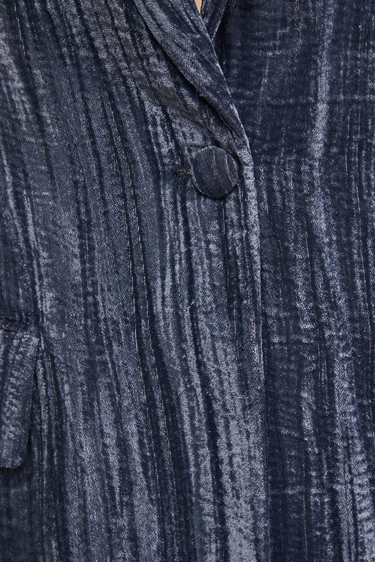 Warehouse Ensemble Blazer Surdimensionné en Velours Froissé