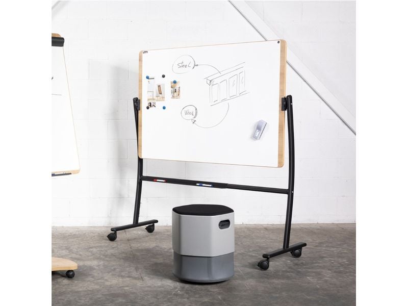 Rocada Whiteboard NATURAL 100 x 150 cm 100 cm x 150 cm, Wei Mobiles, drehbares Whiteboard