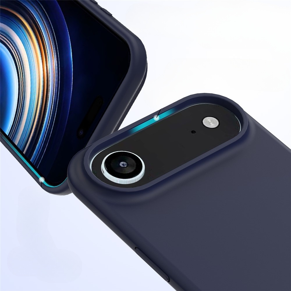 iPhone Air Silikon Case Hülle - Dunkelblau