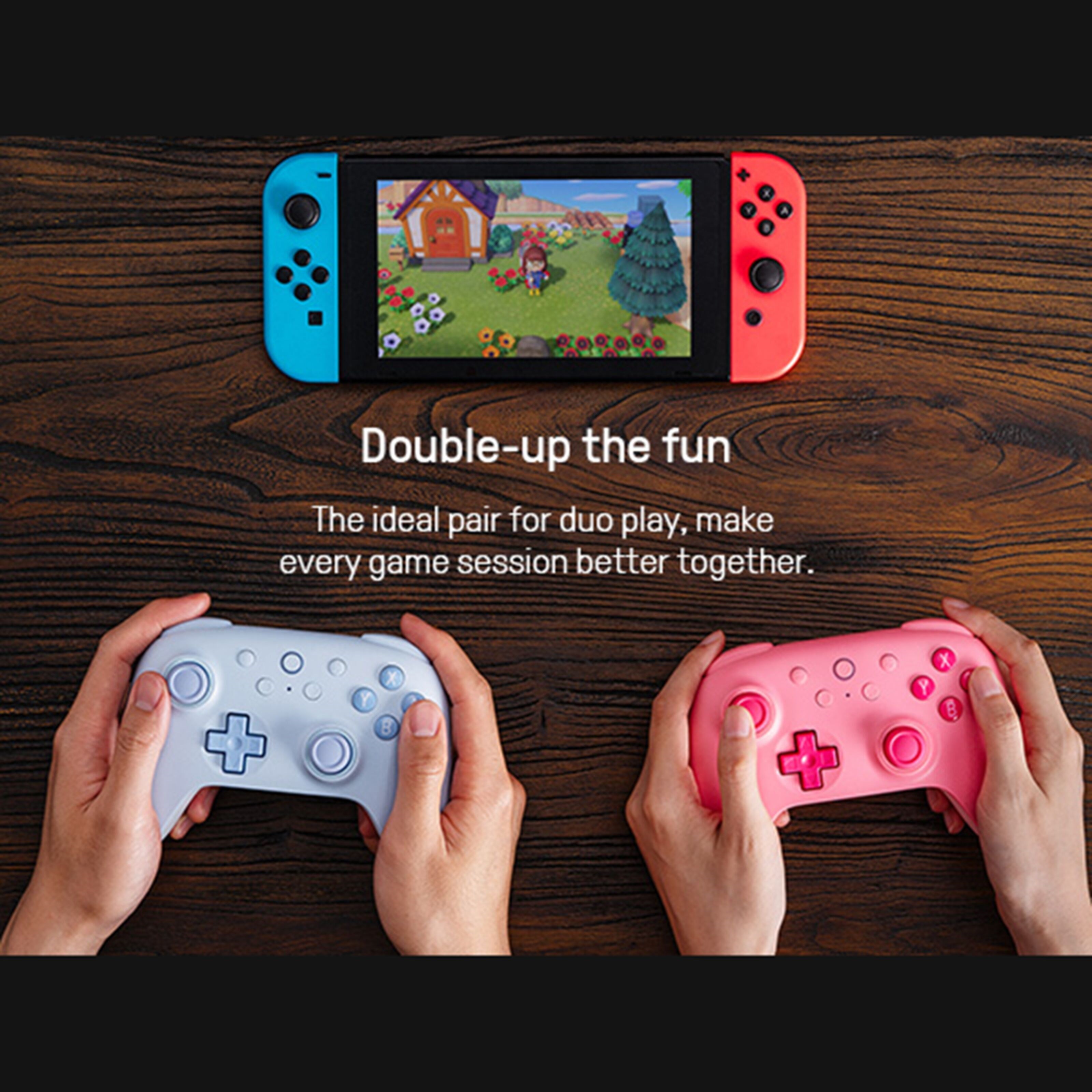 8Bitdo Ultimate 2C Trådløs håndkontroll for Nintendo Switch Blå