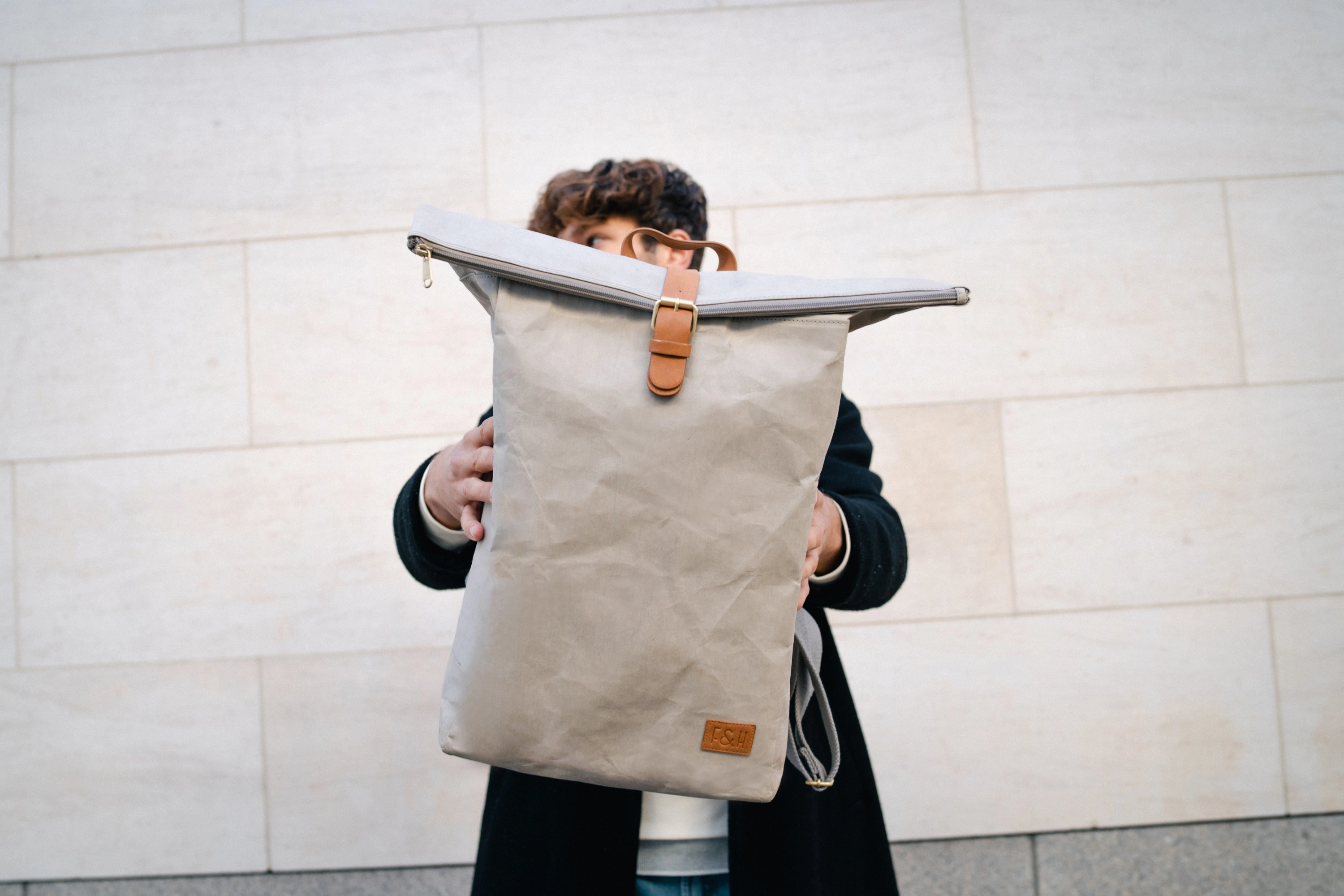 Fitz & Huxley Kraftpapier-Rucksack KRAFT (Typ: 12l)