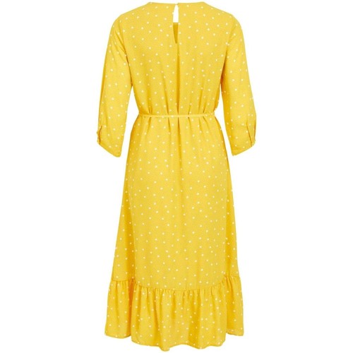 Vila - VIDOTTIES 3/4 MIDI DRESS/PB Amarillo
