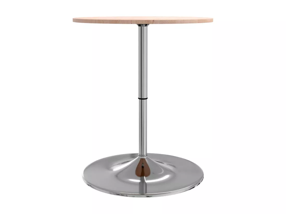 Table de bar Ø60x89,5 cm bois massif de chêne
