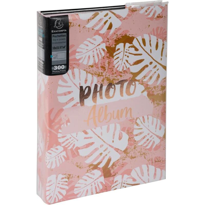 Album photos à pochettes 300 photos 10x15cm PASTEL TROPIC - Format 22,5 x32,5cm - Visuel