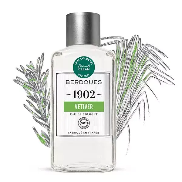 Berdoues 1902 Eau de Cologne Vetiver 98% Naturel 245ml