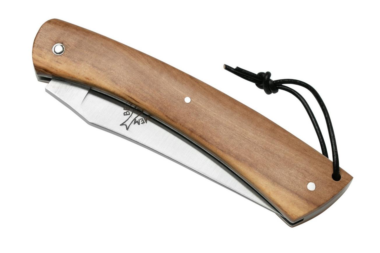 Laguiole en Aubrac Camembert Olive CAM99OLI olijfhout, zakmes