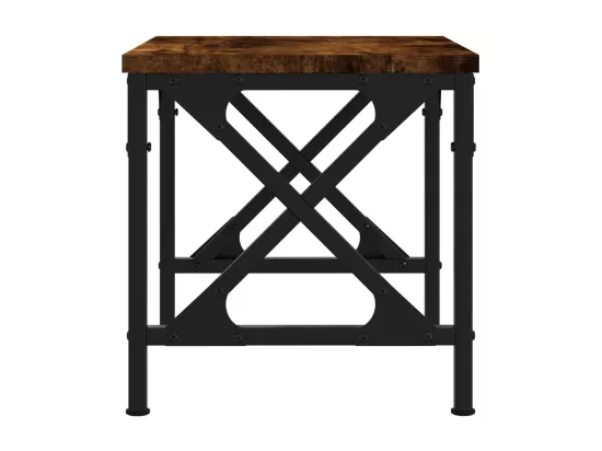 Support d'imprimante chêne fumé 40x30x31 cm bois d'ingénierie