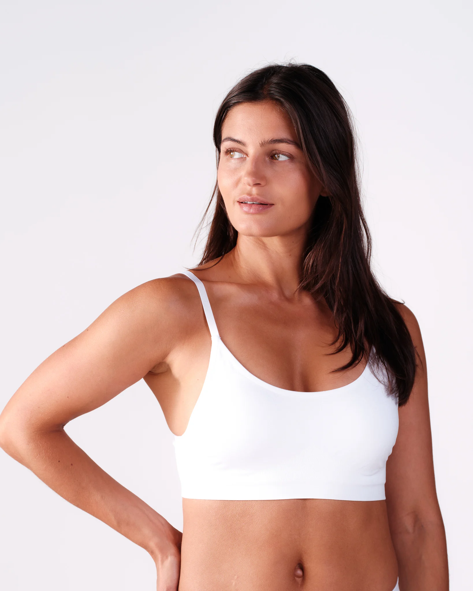 Bumpro Glow Seamless Bra White