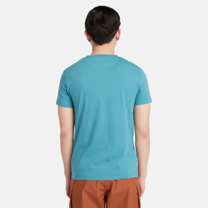 Camiseta Dunstan River Crewneck Masculina na cor Azul