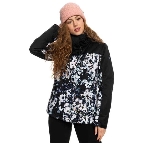 Veste de ski ROXY JETTY BLOCK JK TRUE BLACK BLACK FLOWERS