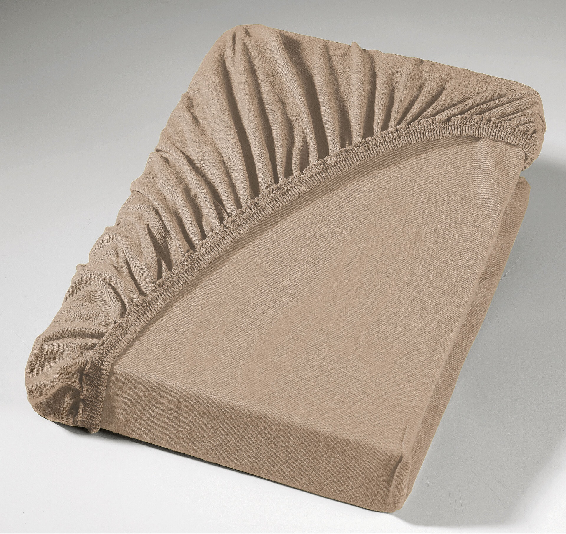 Vario Jersey-Spannbetttuch 140-160 x 200 cm kiesel
