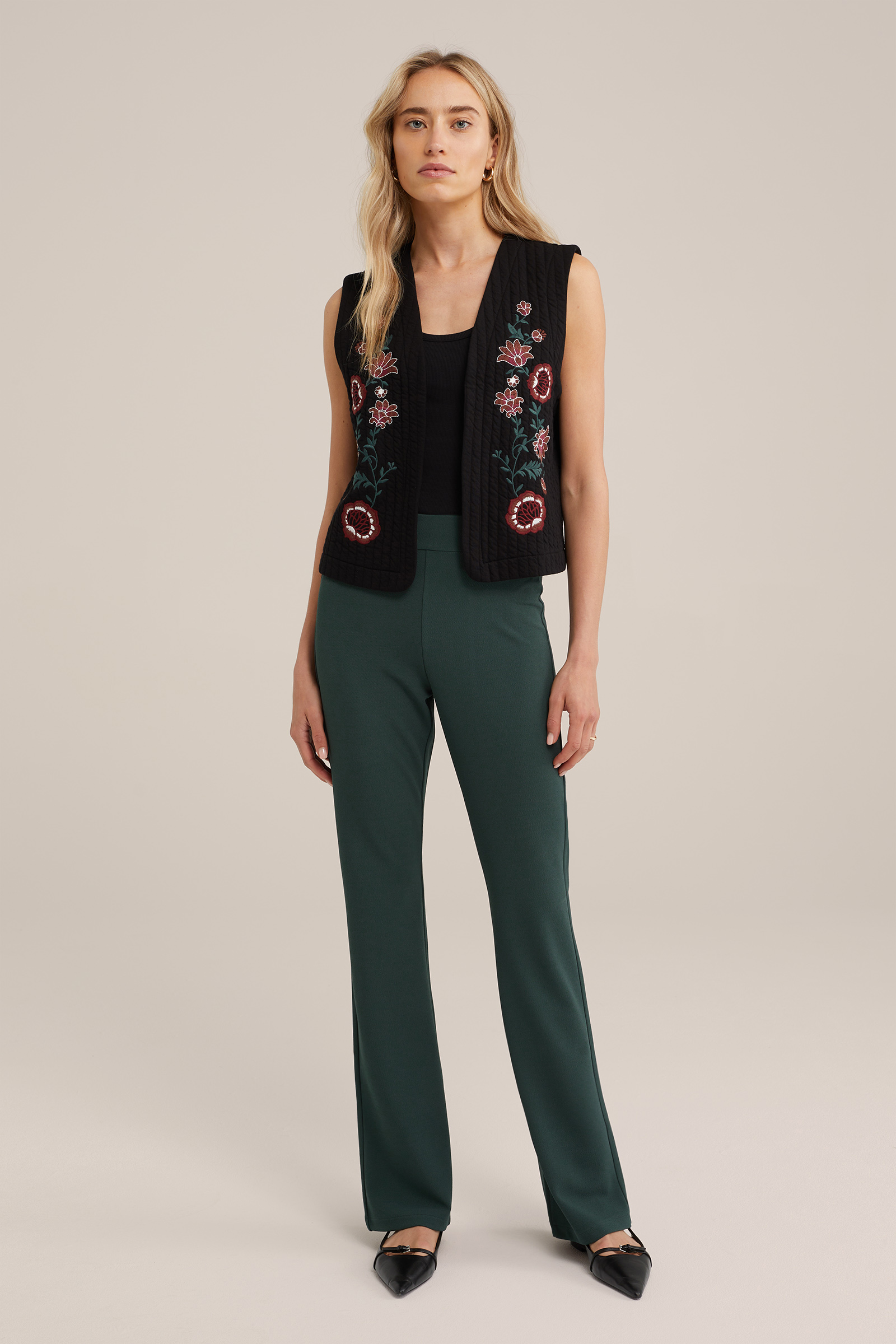flared legging WE Fashion Mosgroen