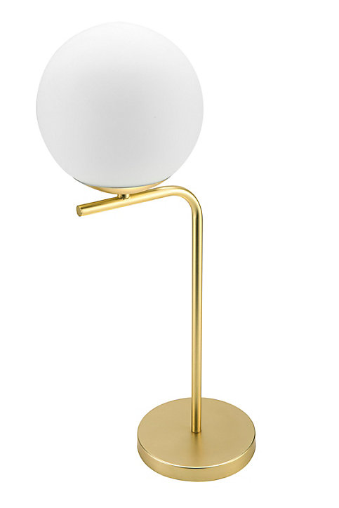 Lampe de table incandescent Baldaz GoodHome E14 or mat