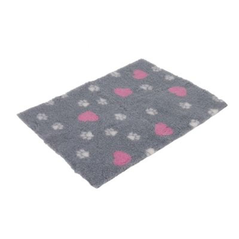 Tapis Vetbed Isobed, gris, beige et rose