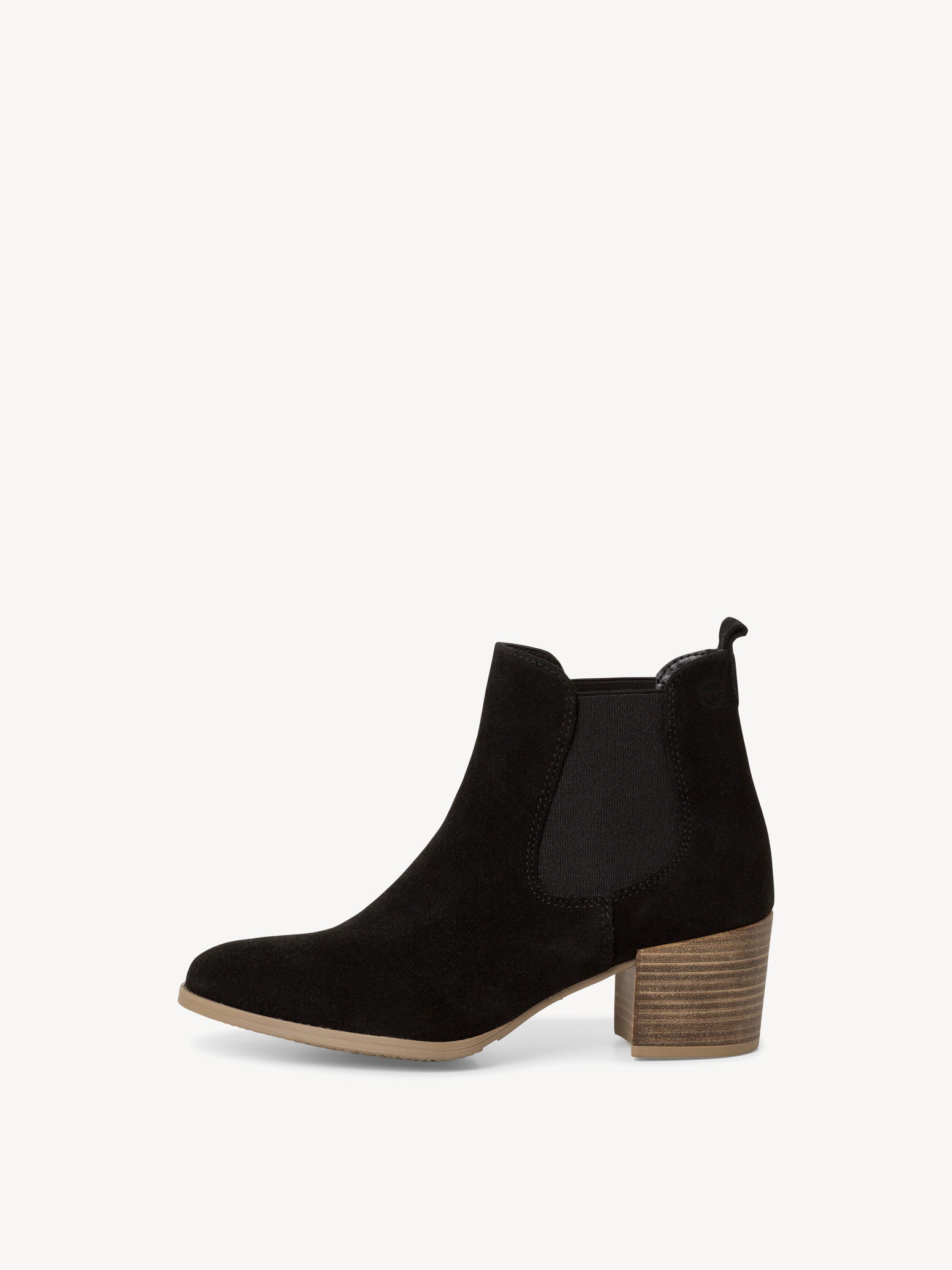 Leren Chelseaboot - zwart