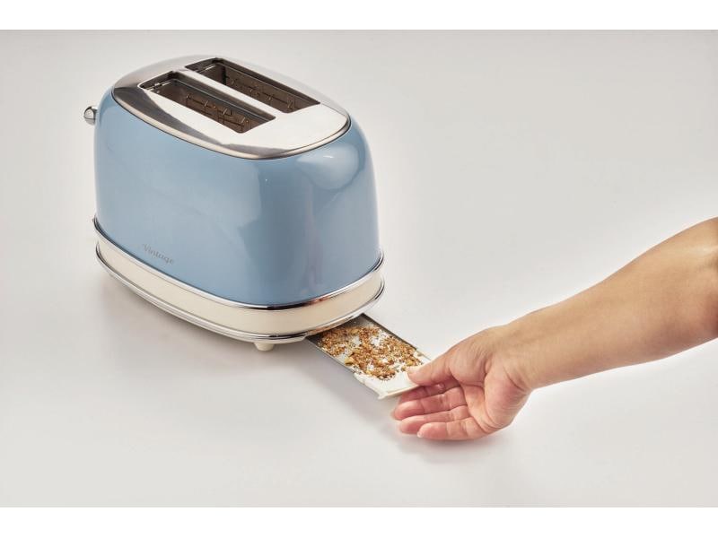 Ariete Toaster Vintage Blau Klassischer Toaster, Blau