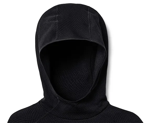 Seamless-Funktionslaufshirt mit Kapuze