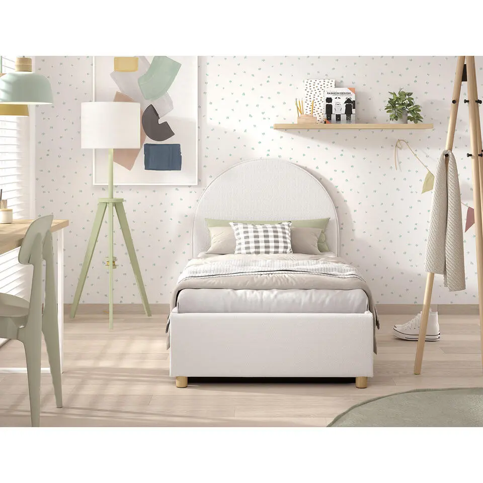 Vipack bed Moon met opbergruimte - wit - 90x200 cm