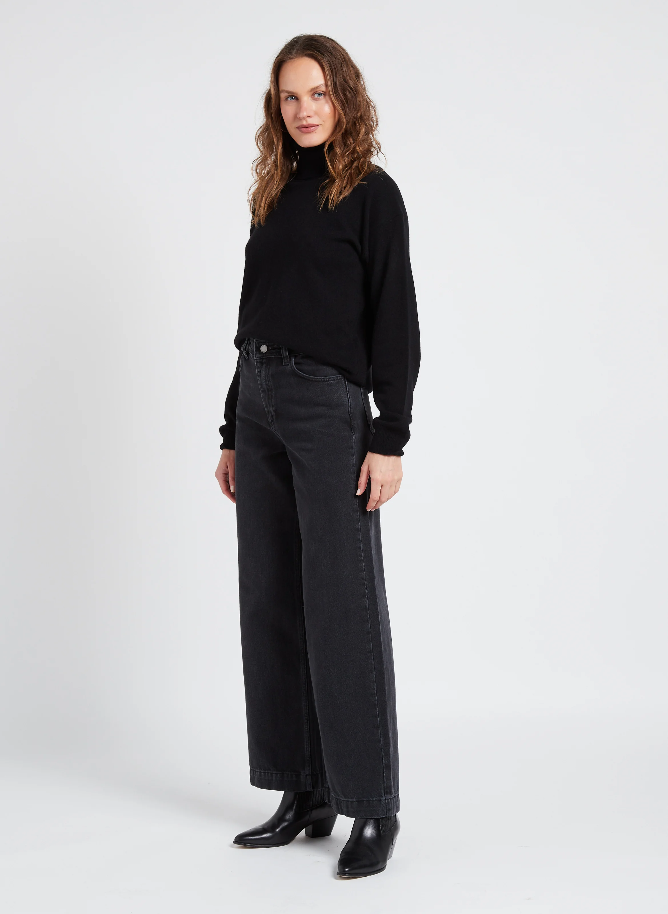 Jean baggy en coton | Noir