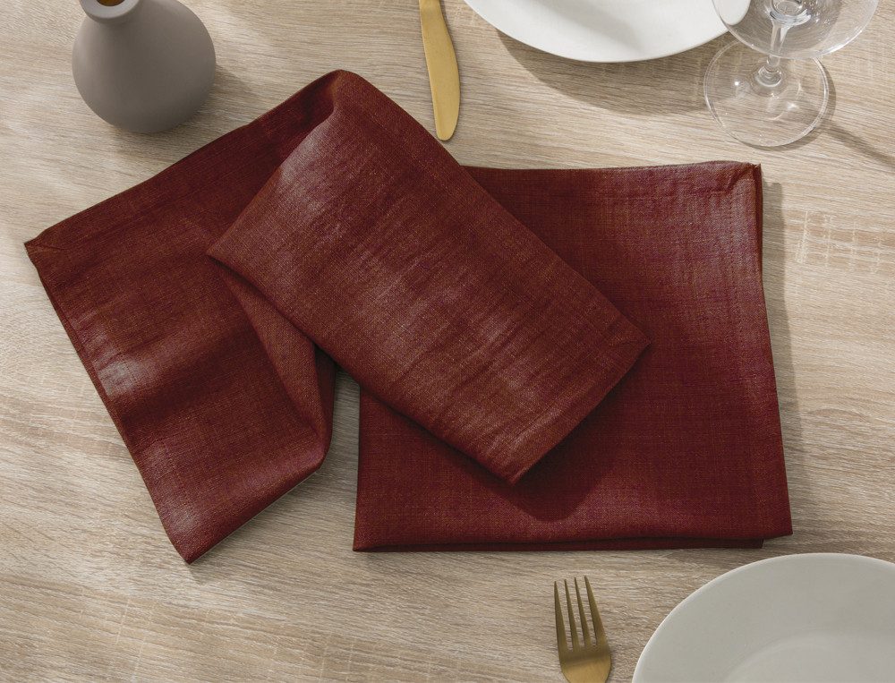 Lot de 2 serviettes de table-Pause déjeuner
