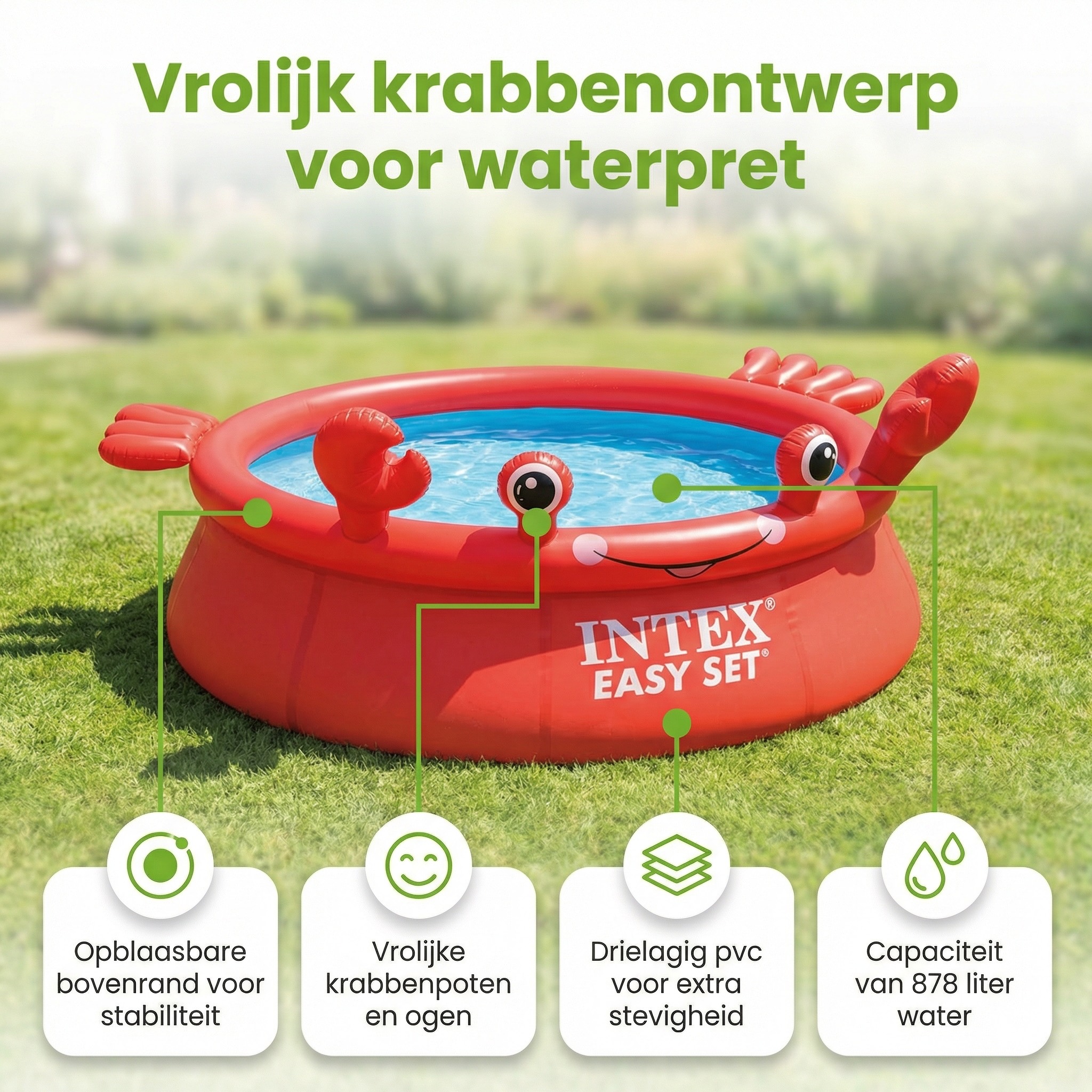 Intex easy set 183x51cm zwembad - krab