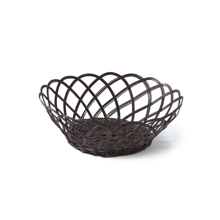 Pols Potten - Bakkie Korb, lace Ø 28 cm, bordeaux