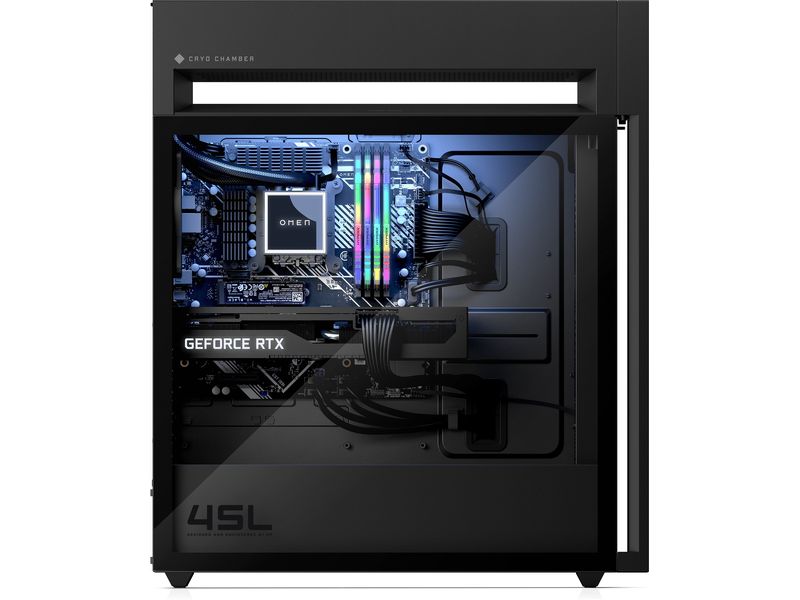 HP Gaming PC OMEN 45L GT22- 3758nz Performanter Gaming-PC im puristischen Design mit leistungsstarkem Intel-Prozessor und  RTX 5090 Grafikkarte