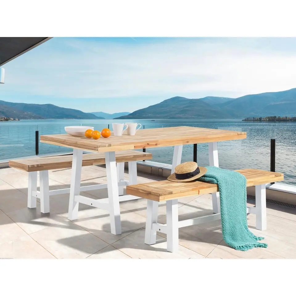 SCANIA - Tuintafel - Lichte houtkleur - 80 x 170 cm - Acaciahout
