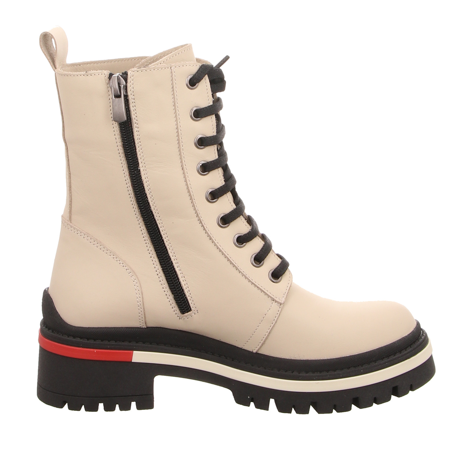 2 GO Shoes Schnür-Stiefelette beige