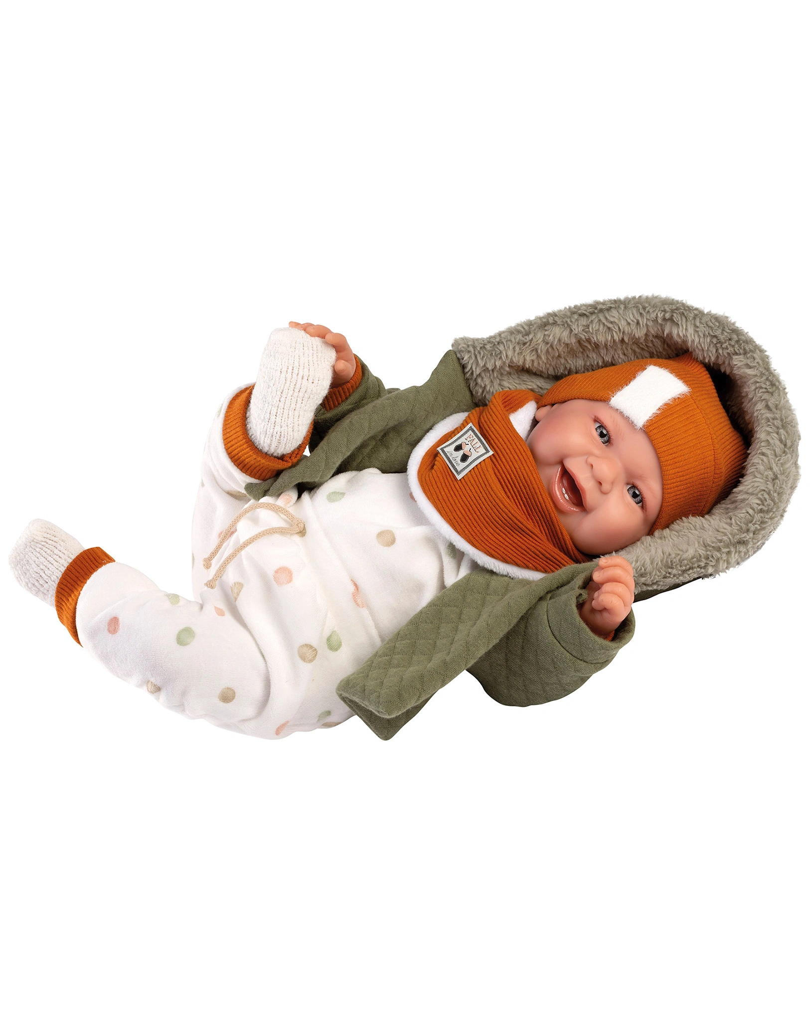 Babypuppe HAPPY BOY (44cm) in bunt