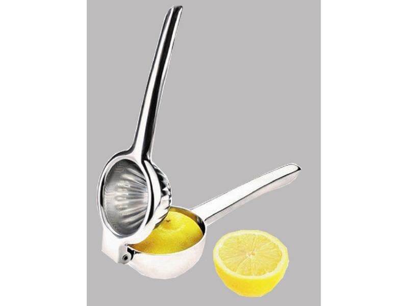 Moha Zitruspresse Limone Silber Profi Zitronenpresse aus Edelstahl