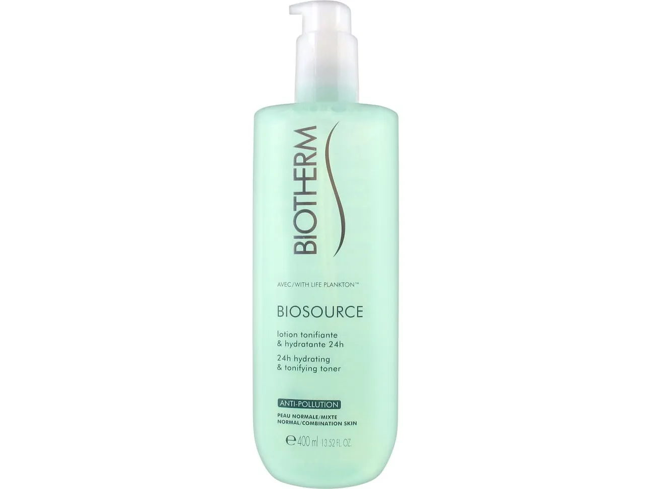 BIOTHERM BIOSOURCE 24H HYDRATING & TONIFYING TONER FOR NORMAL/COMBINATION SKIN 400ML