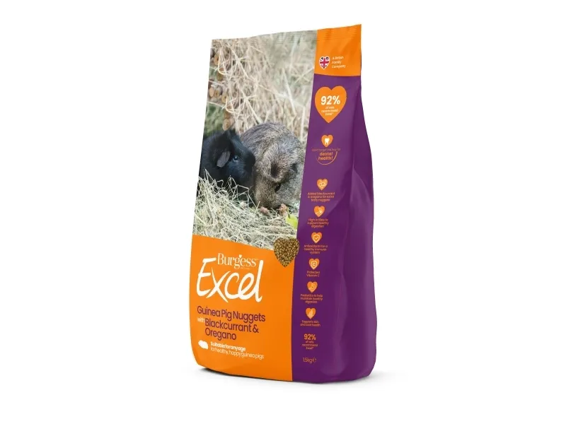 Burgess Excel Guinea Pig Blackcurrant & Oregano 1,5 kg