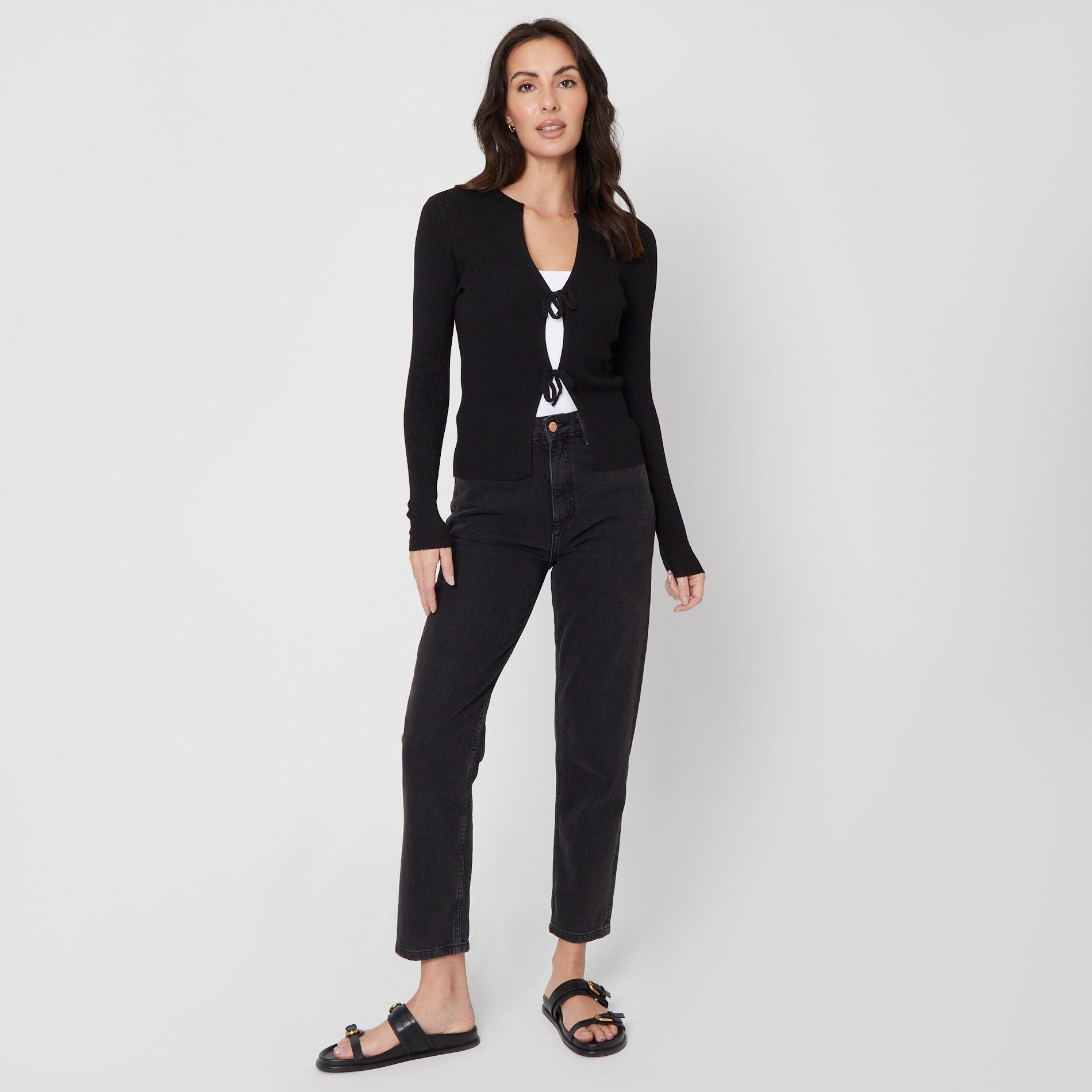 Be You Ladies Tie Front Cardigan