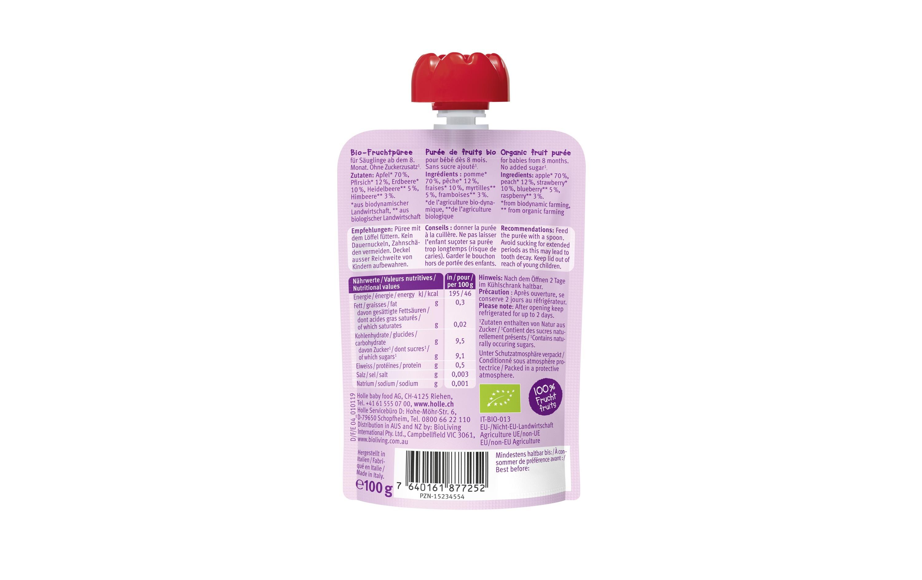 Quetschbeutel Berry Puppy 100gQuetschbeutel Zebra Beet
