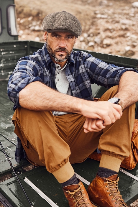 Karohemd, Langarm, Flanell, Kentkragen, Modern Fit