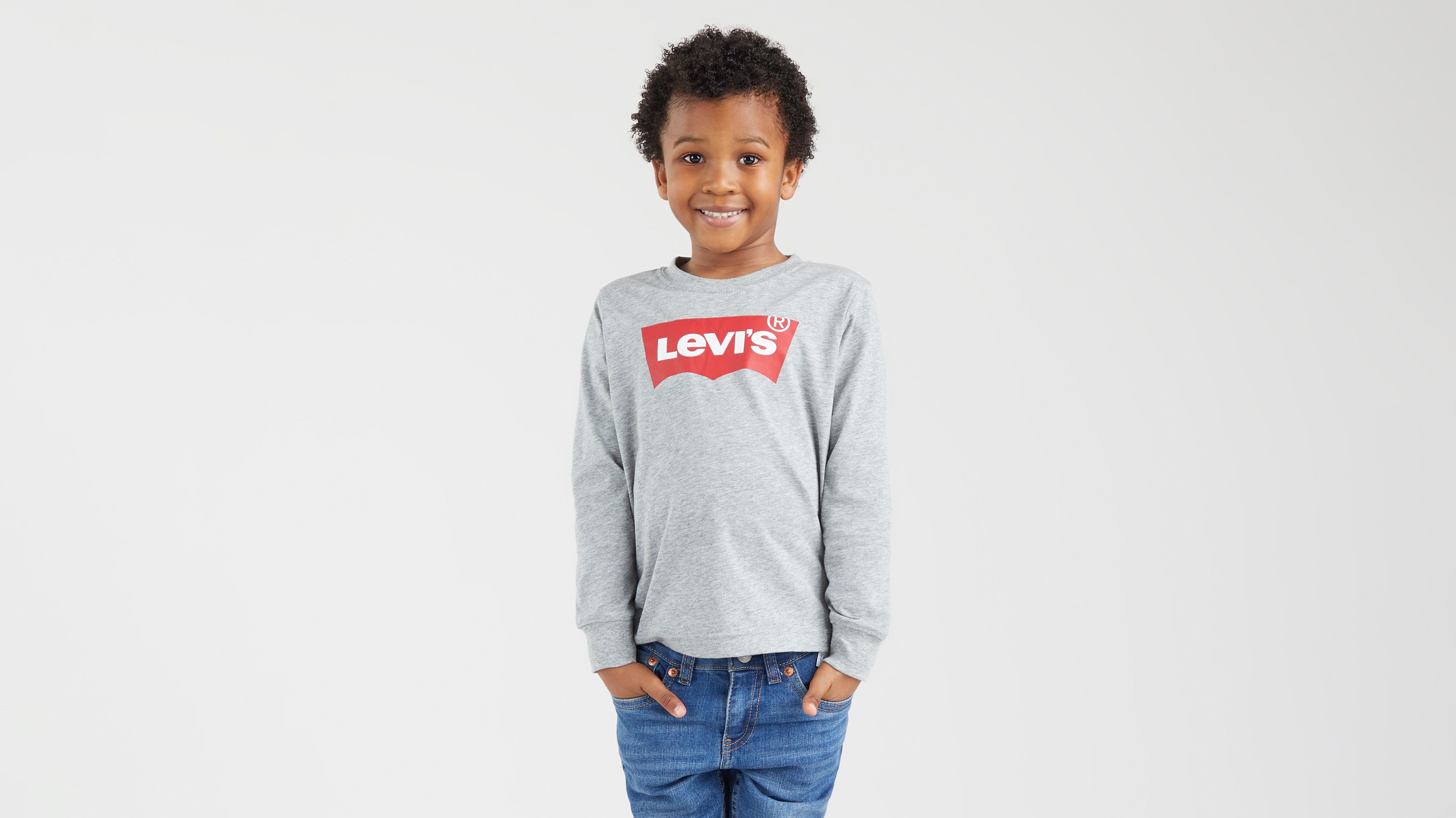 T-shirt Batwing pour enfant - Grey Heather - Gris