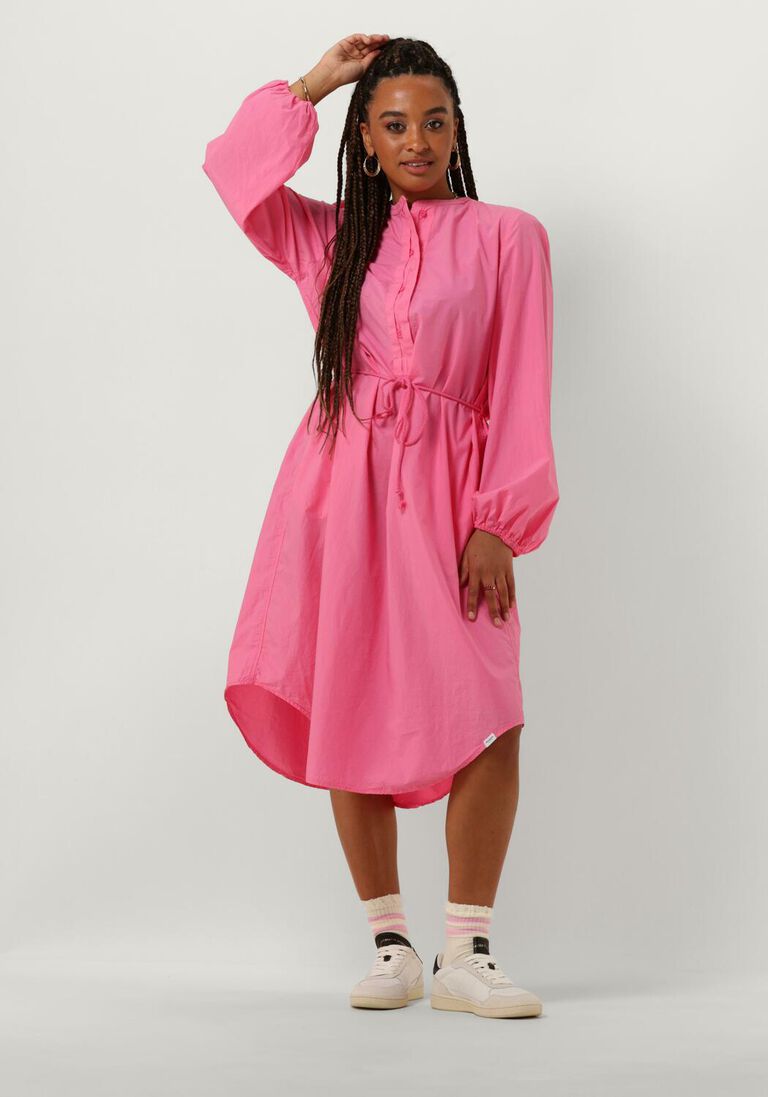 PENN & INK rode penn & ink midi jurk dress midi