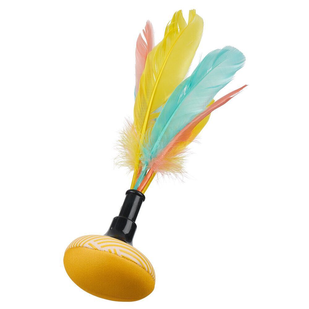 Jeu pétéca Ø7xH25cm base jaune