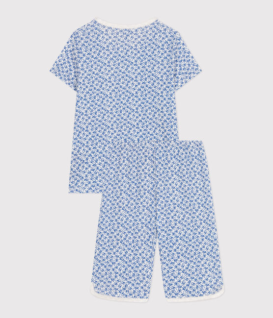 Pyjama capri imprimé fleur en coton enfant
