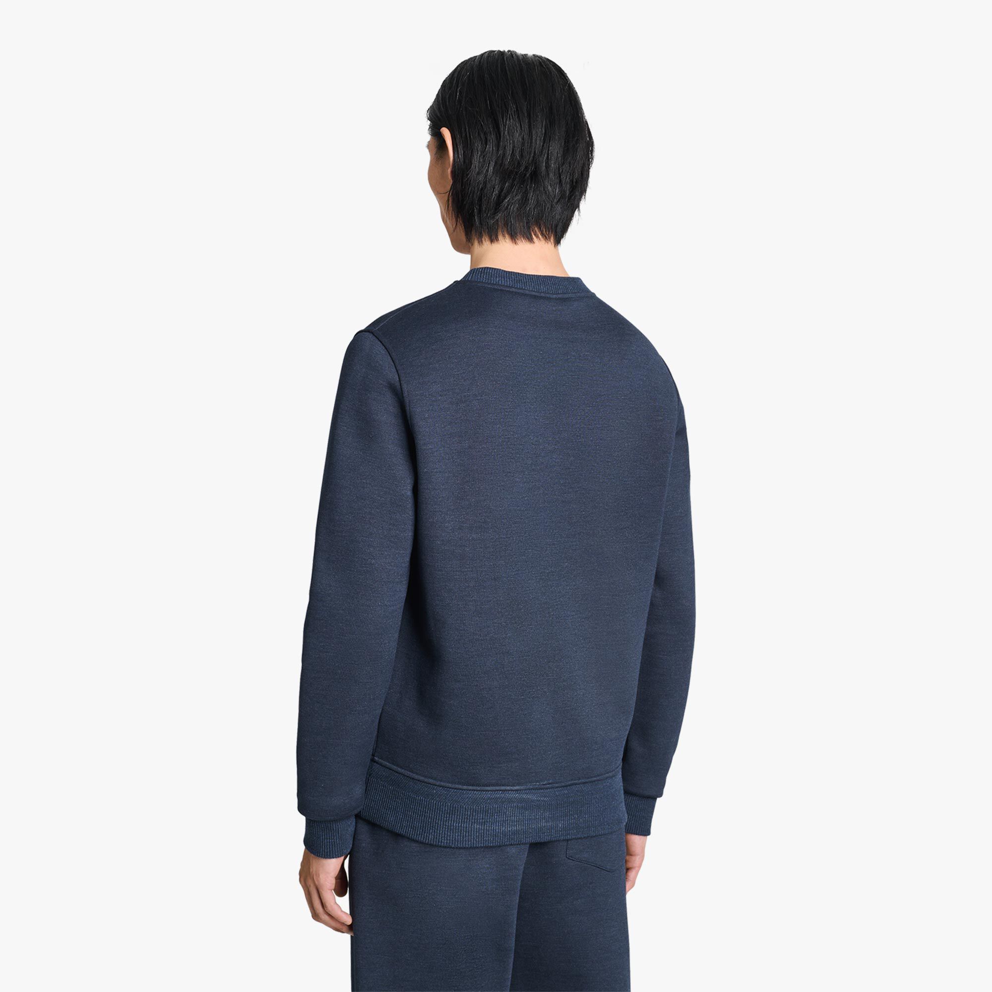Sweat Frame Scritto Avec Effet Suede