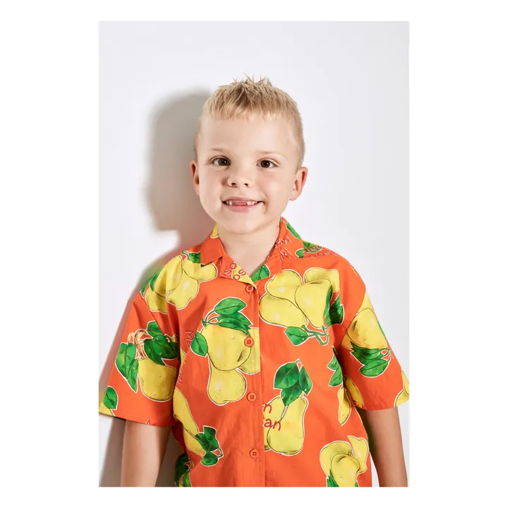 Maison Mangostan Chemise Peritas | Orange sanguine